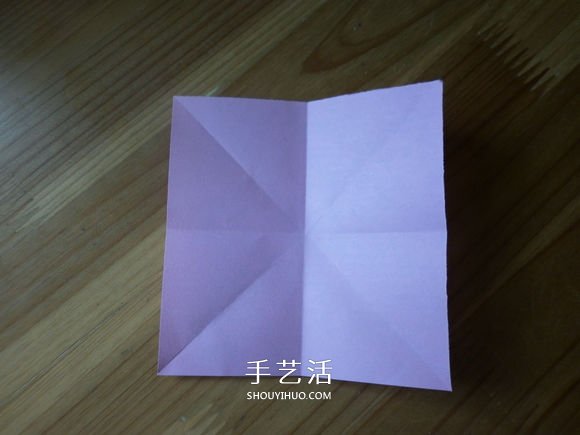 简单易学的折纸蝴蝶结 正方形纸折蝴蝶结折法(图2)