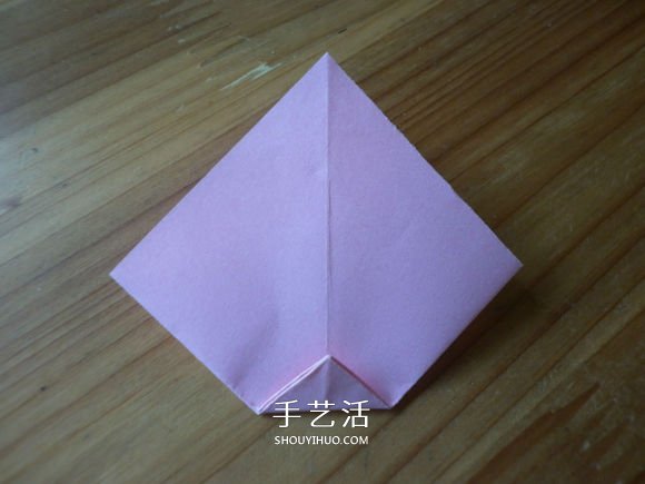 简单易学的折纸蝴蝶结 正方形纸折蝴蝶结折法(图4)