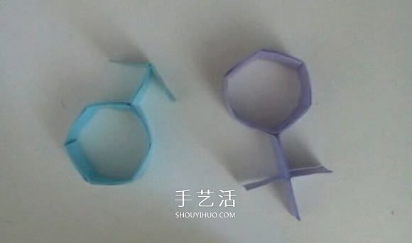 男女符号的折纸方法 折纸男孩女孩符号图解 - 诺云双维造物网