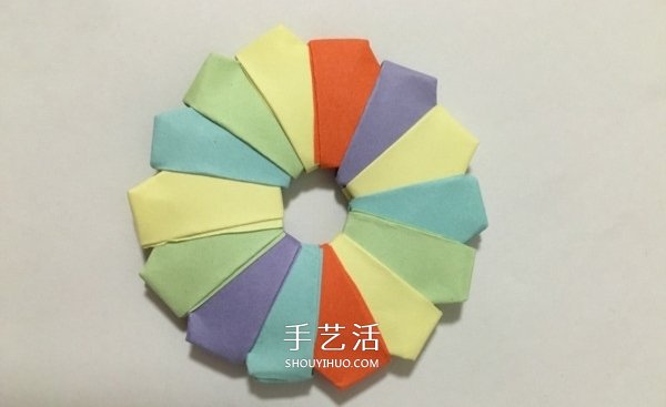 彩虹棒棒糖的折法图解 儿童折纸棒棒糖的方法(图9)