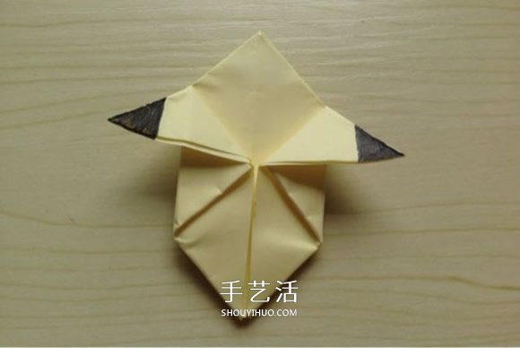 怎么折纸皮卡丘的方法 儿童皮卡丘折法图解(图12)