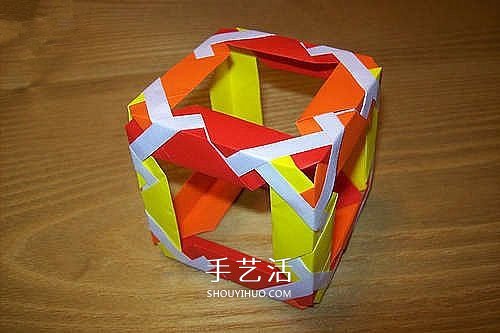 折纸魔方的方法图解 手工立方体方块的折法(图17)