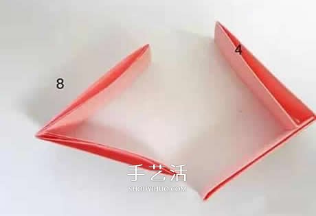 幼儿皇冠的折法步骤图 手工折纸皇冠帽子图解(图3)