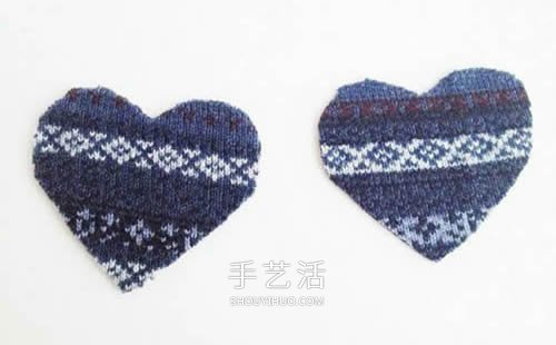旧毛衣改造教程 DIY手工制作漂亮的爱心挂饰(图1)