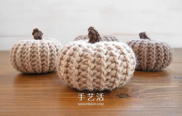 温暖人心的小物！ 钩织可爱小南瓜装饰的方法(图11)