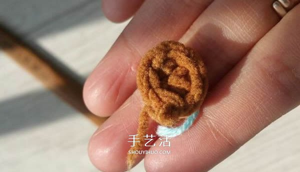 毛线钩织小熊的方法 可爱小熊玩偶的钩法图解(图14)