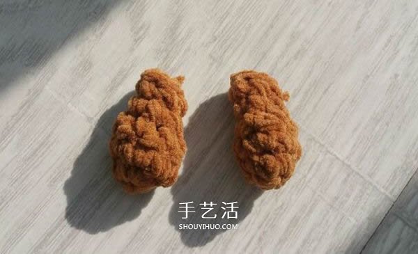 毛线钩织小熊的方法 可爱小熊玩偶的钩法图解(图15)