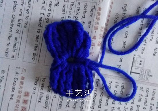 小巧可爱的装饰 手工钩针编织蝴蝶结的图解(图11)