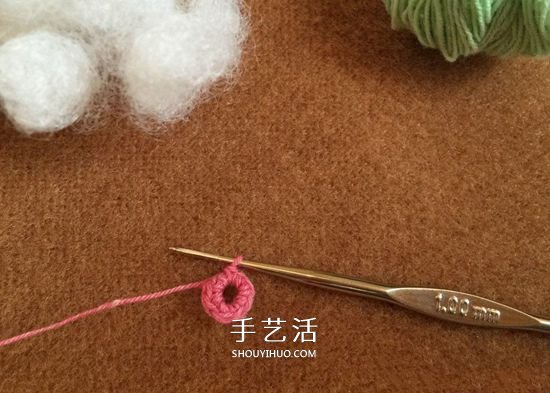 怎么钩织小萝卜的方法 简单水萝卜的钩法图解(图4)