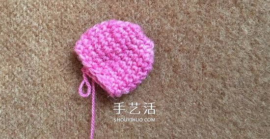 怎么钩织小萝卜的方法 简单水萝卜的钩法图解(图6)