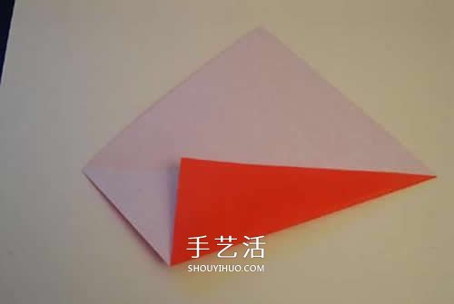 折纸圣诞帽的方法图解 简单圣诞帽的折法步骤(图2)