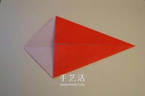 折纸圣诞帽的方法图解 简单圣诞帽的折法步骤(图3)