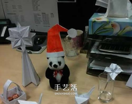 折纸圣诞帽的方法图解 简单圣诞帽的折法步骤(图13)