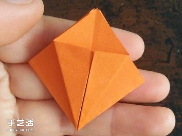 立体菱形怎么折图解 空心立体菱形折纸教程(图3)