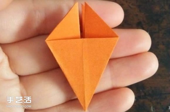 立体菱形怎么折图解 空心立体菱形折纸教程(图5)