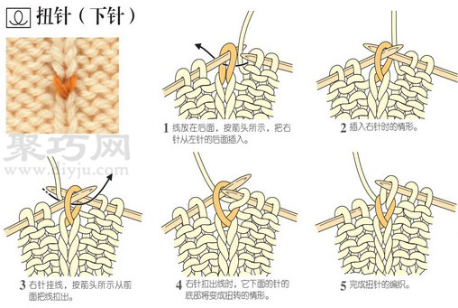棒针入门之基础针法：上针下针扭针的织法 - 诺云双维造物网