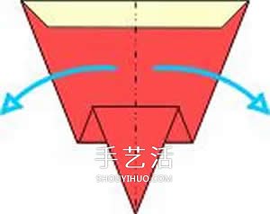 圣诞靴的折纸方法图解 幼儿折圣诞靴的教程(图10)