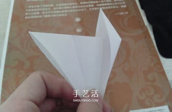 最简单元宝的叠法图解 怎么折纸元宝的方法(图5)