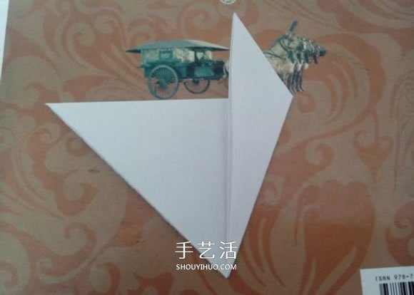 最简单元宝的叠法图解 怎么折纸元宝的方法(图3)