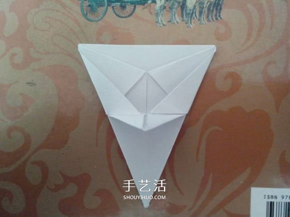 最简单元宝的叠法图解 怎么折纸元宝的方法(图8)