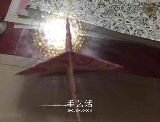 纸陀螺怎么折叠图解 会转的折纸陀螺折法(图3)