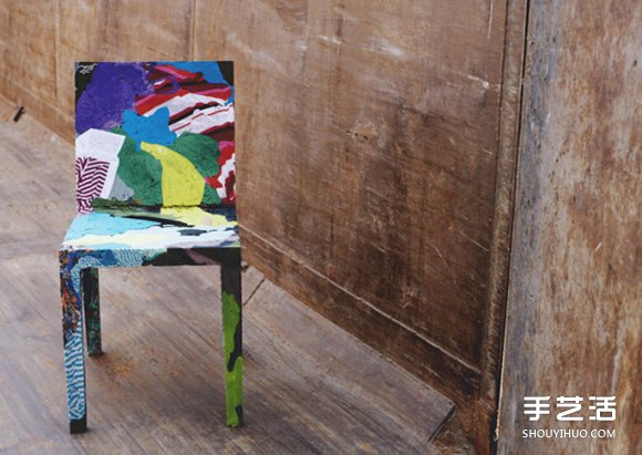 利用旧衣服制作椅子 用淘汰衣服做的椅子图片(图1)