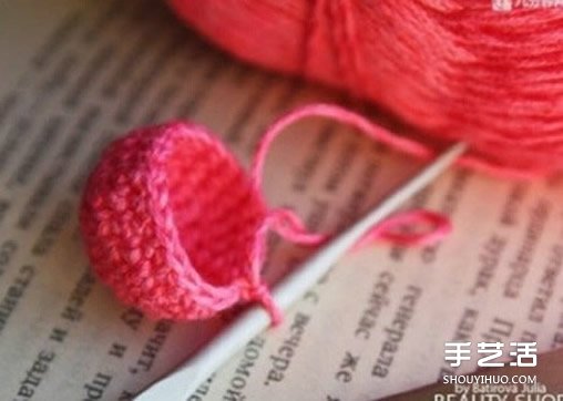钩针爱心图解教程 立体爱心钩针制作步骤图(图3)
