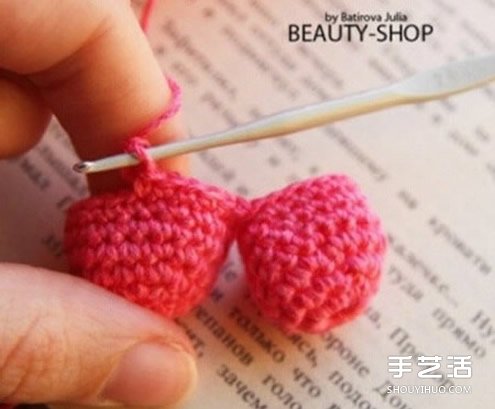 钩针爱心图解教程 立体爱心钩针制作步骤图(图5)