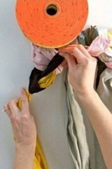 旧衣服/布条利用 手工编织漂亮地毯的步骤(图6)