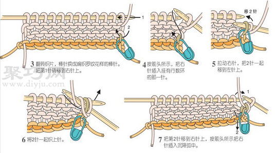 双罗纹针起针的织法 毛衣双罗纹起针法图解(图2)