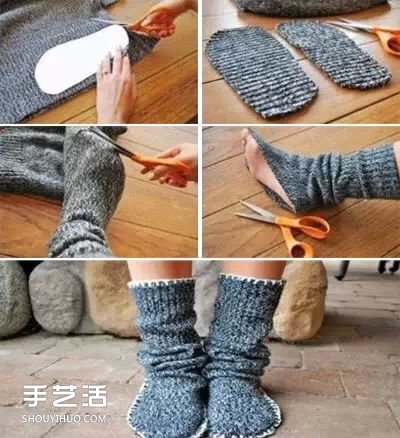 旧毛衣改造再利用小制作 一起来动手试试吧(图3)