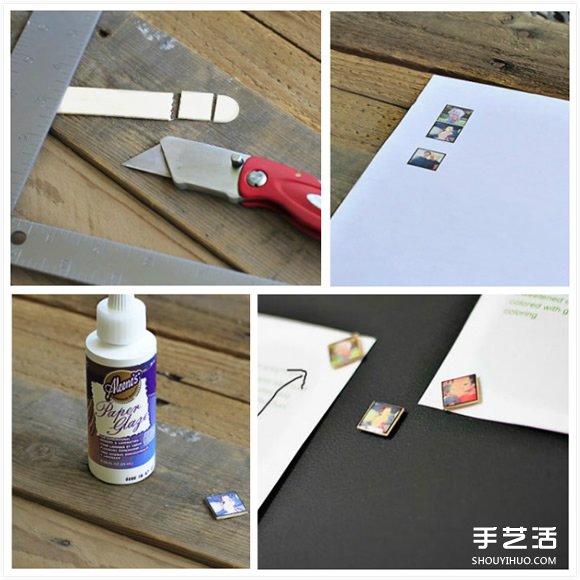 旧物改造方式的照片布置DIY 将家打扮美美的(图11)