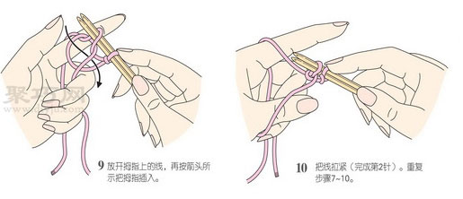 织毛衣起针方法介绍 棒针起针法图解(图3)