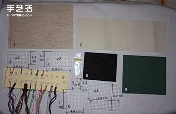钩针房屋模型手工制作 房子手工艺品钩针DIY(图2)
