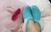 毛线针织漂亮船袜图解教程(图1)