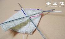 毛线针织漂亮船袜图解教程(图5)