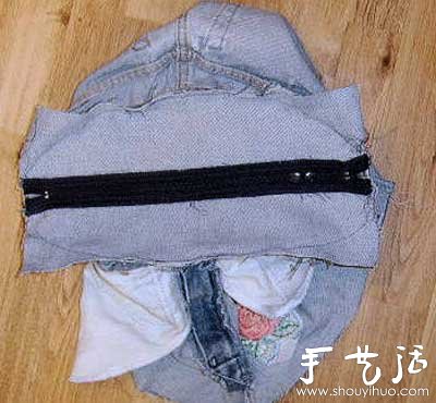 牛仔裤旧物改造 DIY牛仔手提包(图3)