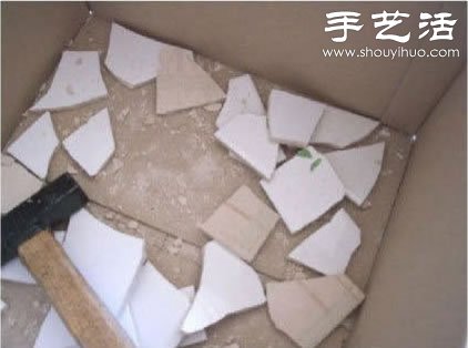 瓷砖碎片废物利用改造旧托盘(图4)