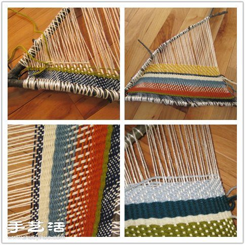 毛线编织制作自然田园风家居装饰品图解教程(图5)