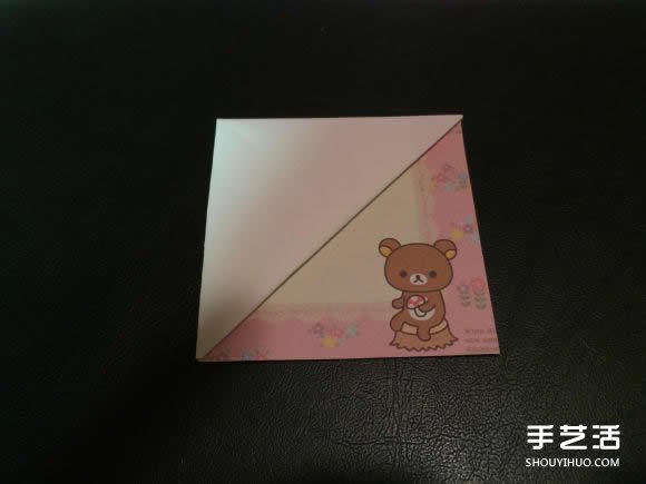自带夹页功能的个性书签的折法图解教程(图10)