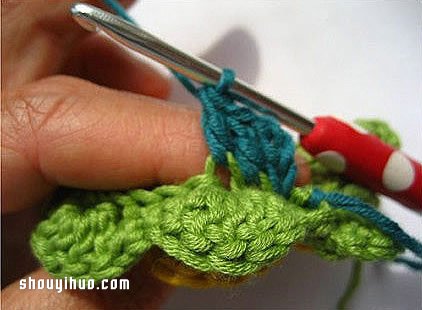 千层花的制作方法步骤 钩针千层花DIY图解教程(图11)