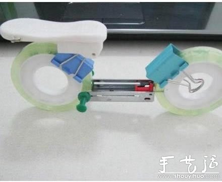 办公文具手工组装摩托车(图4)