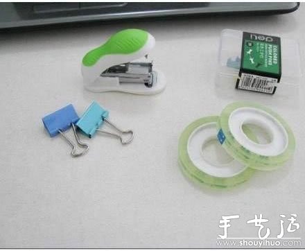 办公文具手工组装摩托车(图2)
