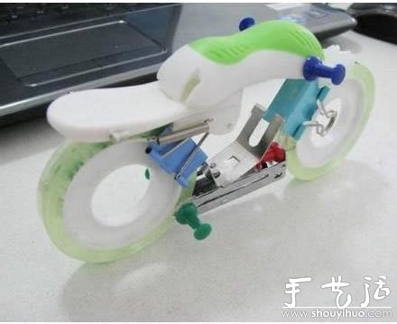 办公文具手工组装摩托车(图5)