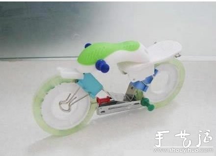 办公文具手工组装摩托车(图6)