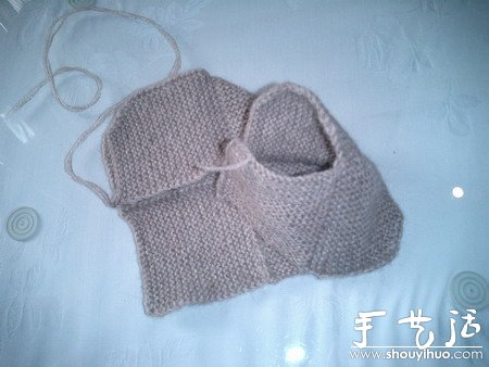 给小宝宝编织保暖袜子的手工教程(图7)