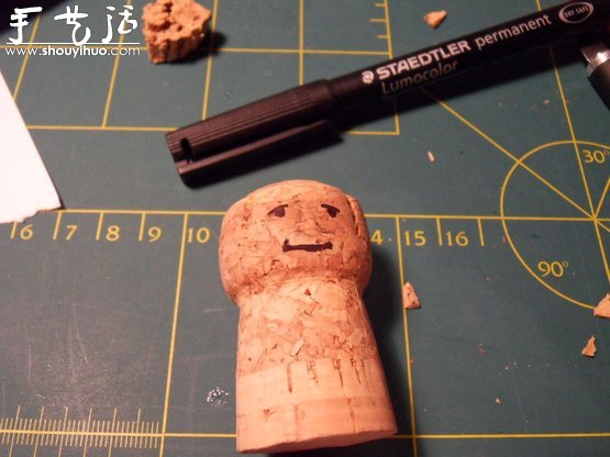软木塞DIY制作灰袍甘道夫(图3)