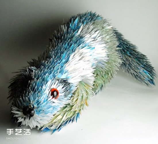 光盘变废为宝制作动物 精美CD光盘动物DIY图片(图7)