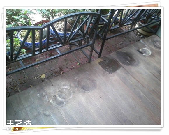 铁架子废物利用 DIY手工制作搁置花盆的架子(图8)