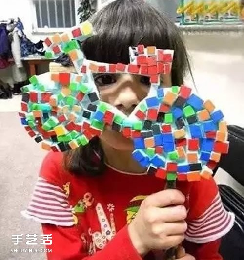幼儿园泡沫板手工制作 泡沫板马赛克DIY图片(图2)